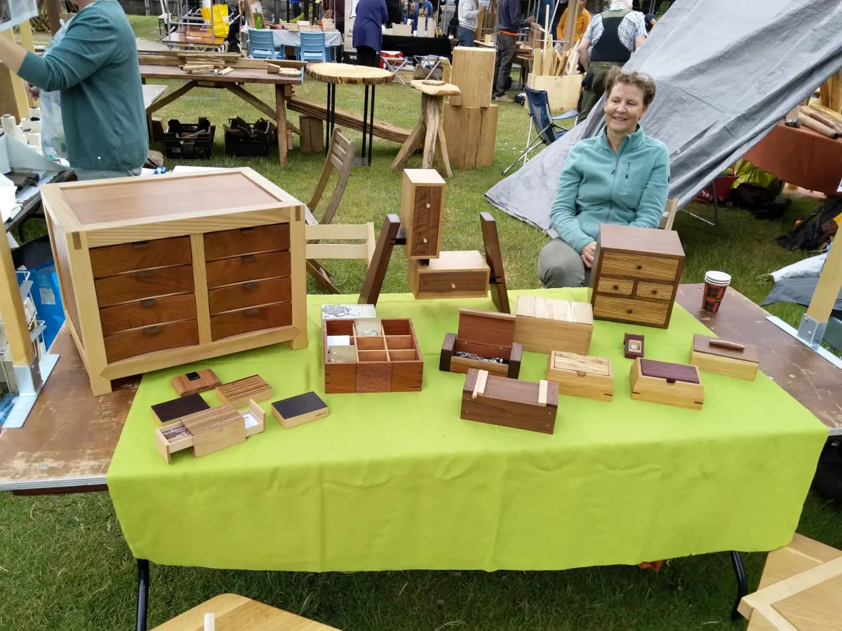 Mijn stand op de houtmarkt